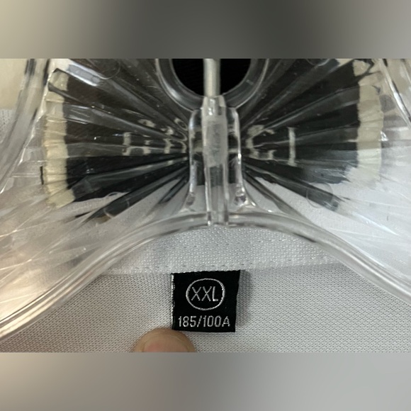 GUCCI Men’s Classic Style White Cotton Polo Shirt Embroidered Bee/Logo; Size XXL - Picture 9 of 12